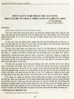 Một vài suy nghĩ trong việc xây dựng kho tài liệu tự chọn & triển vọng của kho tự chọn.PDF