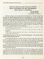 Công tác đào tạo, đào tạo lại cán bộ Ớ Trung tâm Thông tin Thư viện ĐHQGHN, thực trạng và Giải pháp.PDF