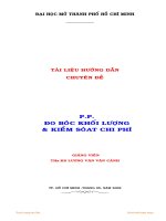 Chuyên đề phương pháp đo bóc khối lượng và kiểm soát chi phí xây dựng công trình