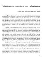 Biến đổi khí hậu toàn cầu và phát triển bền vững