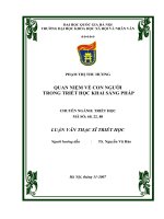 Quan niệm về con người trong triết học khai sáng Pháp