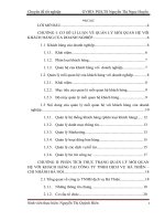 Hoàn thiện quản lý mối quan hệ với khách hàng tại công ty TNHH dịch vụ Hà Thiên – chi nhánh Hà Nội