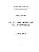 Một số chính sách xã hội của Lê Thánh Tông