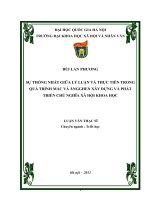 Sự thống nhất giữa lý luận và thực tiễn trong quá trình Mác và Ăngghen xây dựng chủ nghĩa xã hội khoa học