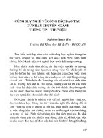 Cùng suy nghĩ về công tác đào tạo cử nhân chuyên ngành Thông tin-Thư viện