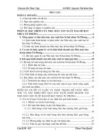 Hoàn thiện Kế toán tiêu thụ và kết quả sản xuất kinh doanh tại Nhà máy sản xuất bao bì bạt nhựa Tú Phương