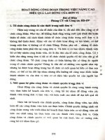 Hoạt động công đoàn trong việc nâng cao hiệu quả lao động của đơn vị