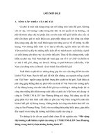 Mở rộng thị trường xuất khẩu cà phê của công ty TNHH TM & DV Sao Phương Đông trong thời kỳ hậu khủng hoảng kinh tế