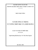 Vấn đề công lý trong tư tưởng triết học của John Rawls tt