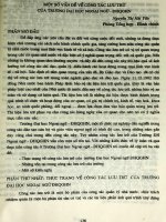 Một số vấn đề về công tác lưu trữ của trường Đại học Ngoại ngữ - ĐHQGHN