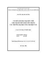Vấn đề giáo dục đạo đức mới cho thanh niên sinh viên trong các trường đại học ở Hà Nội hiện nay tt.PDF