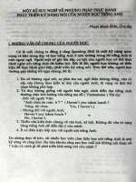 Một số suy nghĩ về phương pháp thực hành phát triển kỹ năng nói của người học tiếng Anh