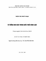 Tư tưởng Nho giáo trong Quốc triều hình luật