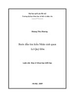 Bước đầu tìm hiểu nhân sinh quan Lê Quý Đôn