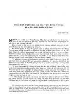 Tình hình phân hóa xã hội thời Hùng Vương qua tài liệu khảo cổ học