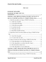 Hoàn thiện kế toán tập hợp chi phí sản xuất và tính giá thành sản phẩm tại Công ty TNHH Ô tô Hoa Mai