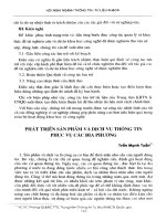 Phát triển sản phẩm và dịch vụ thông tin phục vụ các địa phương