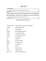 Hoàn thiện kế toán bán hàng và xác định kết quả bán hàng tại  Công ty TNHH TM và DV Duy Trinh.