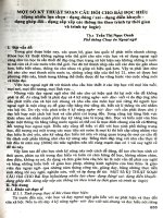 Một số kỹ thuật soạn câu hỏi cho bài đọc hiểu (dạng nhiều lựa chọn - đúng sai - sạng điều khuyết - dạng nghép đôi - dạng sắp xếp các thông tin theo trình tự thời gian và trình tự logic