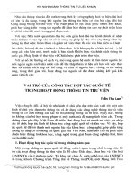 Vai trò của công tác hợp tác quốc tế trong hoạt động thông tin thư viện