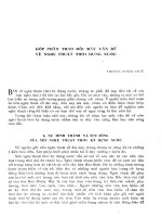 óp phần trao đổi vấn đề về nghệ thuật thời dựng nước