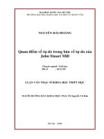 Quan điểm về tự do trong bàn về tự do của John Stuart Mill