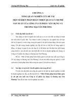 Một số biện pháp hoàn thiện quản lý chi phí sản xuất của Công ty cổ phần xây dựng và thương mại Tân Phương.DOC