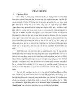 Cho vay cá nhân tại Ngân hàng Đầu tư và Phát triển Việt Nam(BIDV), chi nhánh Thanh Xuân