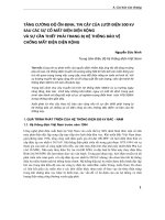 TĂNG CƯỜNG ĐỘ ỔN ĐỊNH, TIN CẬY CỦA LƯỚI ĐIỆN 500 kV   SAU CÁC SỰ CỐ MẤT ĐIỆN DIỆN RỘNG   VÀ SỰ CẦN THIẾT PHẢI TRANG BỊ HỆ THỐNG BẢO VỆ   CHỐNG MẤT ĐIỆN DIỆN RỘNG