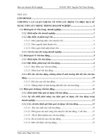 GIẢI PHÁP NÂNG CAO HIỆU QUẢ SỬ DỤNG VỐN LƯU ĐỘNG TẠI CÔNG TY CỔ PHẦN NHỰA THIẾU NIÊN TIỀN PHONG