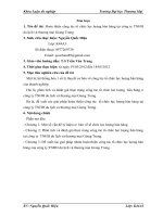 Hoàn thiện công tác tổ chức lực luợng bán hàng tại công ty TNHH du lịch và thuơng mại Giang Trung