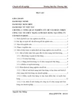 Hoàn thiện công tác tổ chức mạng lưới bán hàng tại công ty cổ phần parosy