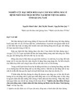 Nghiên cứu đặc điểm rối loạn cầm máu đông máu ở bệnh nhân đái tháo đường tại Bệnh viện Đa khoa tỉnh Quảng Nam