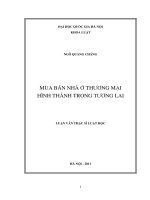 Mua bán nhà ở thương mại hình thành trong tương lai