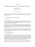 Đánh giá tác động của AFTA đối với nền kinh tế việt nam
