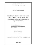Nghiên cứu phương pháp điều khiển truy cập dựa vai trò trong việc đảm bảo an toàn cho các ứng dụng dựa thành phần