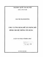 uml và ứng dụng để xây dựng mô hình cho hệ thống tín dụng