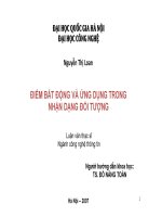 Điểm bất động và ứng dụng trong nhận dạng đối tượng