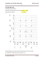 Đồ án bê tông cốt thép, sơ đồ kết cấu như hình vẽ, kích thước tính từ giữa trục dầm và trục tường l1=2,5m; l2=6m; tường chịu lực có chiều dày 0,34m