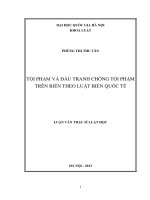 Tội phạm và đấu tranh chống tội phạm trên biển theo Luật Biển quốc tế