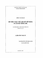 Mô hình thực thể liên kết mở rộng và cài đặt bằng UML