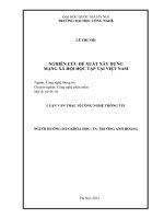 Nghiên cứu đề xuất xây dựng mạng xã hội học tập tại Việt Nam