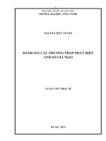 Đánh giá các phương pháp phát hiện ảnh số giả mạo