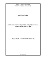 Đối sánh vân tay dựa trên thuật toán MCC Minutiae Cylinder - Code