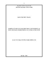 KNghiên cứu đề xuất giải pháp truy cập Internet an toàn cho mạng nội bộ trong các cơ quan nhà nước