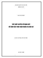 Thế chấp quyền sử dụng đất để đảm bảo thực hiện nghĩa vụ dân sự