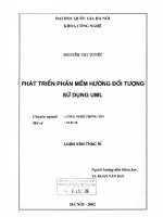 Phát triển phần mềm hướng đối tượng sử dụng UML