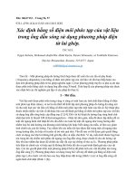 Xác định hằng số điện môi phức tạp của vật liệu trong ống dẫn sóng sử dụng phương pháp điện từ lai ghép 06617133