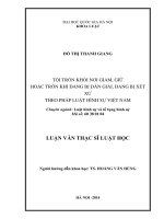 Tội trốn khỏi nơi giam, giữ hoặc trốn khi đang bị dẫn giải, đang bị xét xử theo pháp luật hình sự Việt Nam