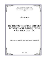 Hệ thống theo dõi chuyển động của xe ô tô sử dụng cảm biến gia tốc